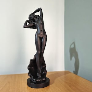 Aphrodite Statue Black Emerging from Sea 33cm Greek Statue Goddess Aphrodite Venus Greek mythology Statues Decor