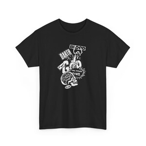 Darth Blood God Black Punk Rock Heavy Metal Horror Collage T-Shirt (Gothic Grunge Alternative Graphic Tee)
