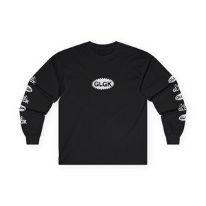 GLGK Super Skelly - Horror-Inspired Skeleton Long Sleeve Shirt with Flying Eyes - Punk Rock Skateboarding Tee - Vintage - BLK