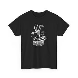 King Cowboy Black Punk Rock Heavy Metal Horror Collage T-Shirt (Gothic Grunge Alternative Graphic Tee)