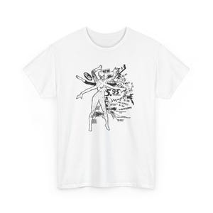 Spider-Skull Queen Punk Rock Heavy Metal Horror Comic Collage T-Shirt (Gothic Grunge Alternative Graphic Tee)