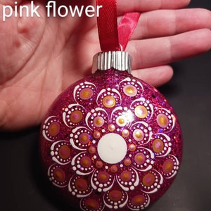 Mandala dot Christmas ornaments