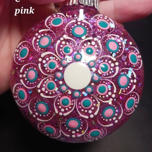 Mandala dot Christmas ornaments