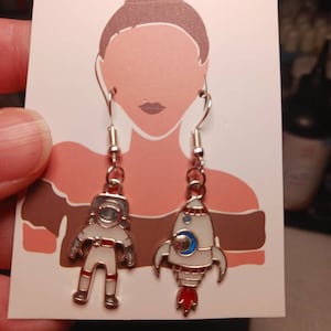 Astronaut earrings/ spaceman earrings