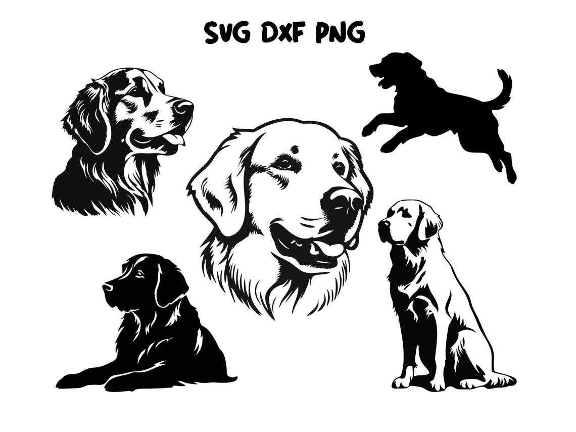 Golden Retriever Svg Bundle, Dog Svg Cut Files for Cricut and Laser ...