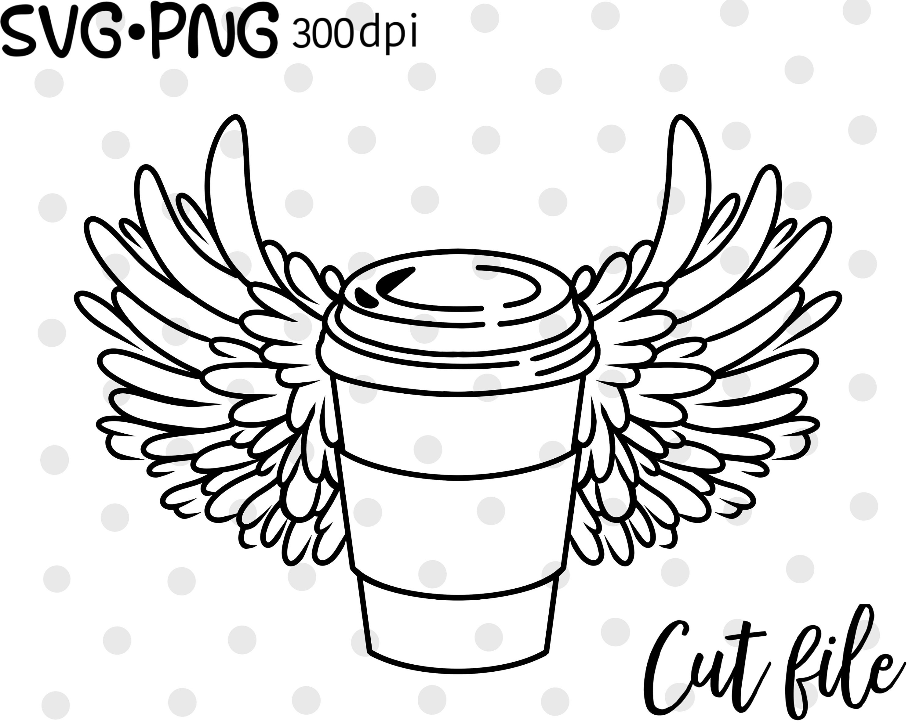 Coffee Cup SVG To Go cup SVG file cup with flowers coffee | Etsy