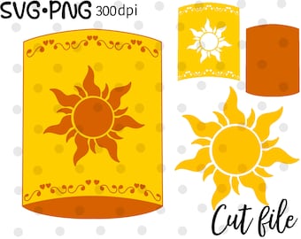 Layered SVG, Sun SVG, Cut Outline Files Design,Outline SVG for Cricut, Printable Digital,Instant Download,Sun Lantern svg