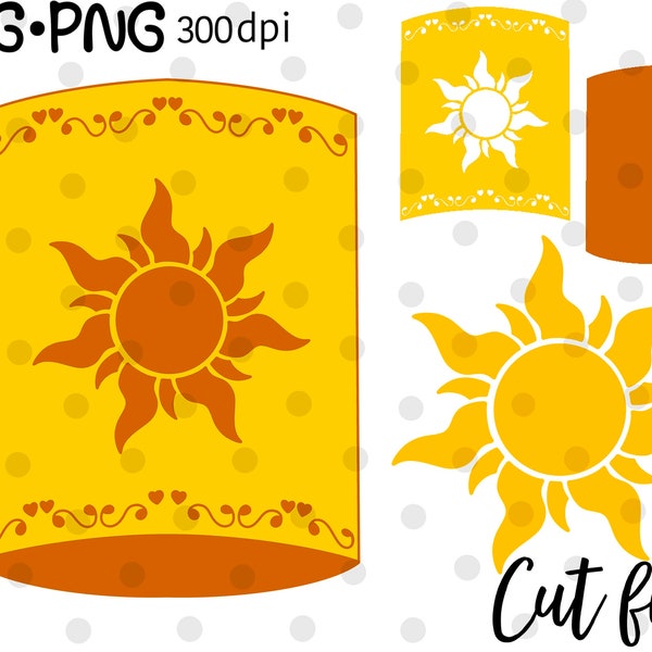 Layered SVG, Sun SVG, Cut Outline Files Design,Outline SVG for Cricut, Printable Digital,Instant Download,Sun Lantern svg