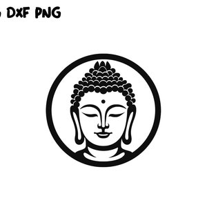 Buddha Head SVG Buddha SVG, Buddha Clipart, Yoga SVG, Buddhism Namaste Svg Meditation Vector Digital Cut File Cricut Silhouette Svg Png Dxf