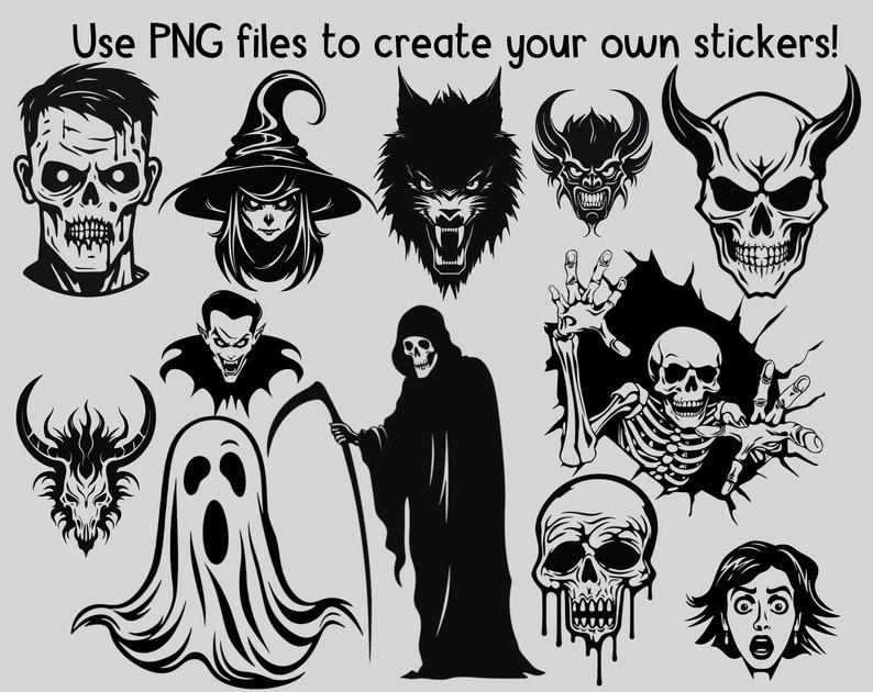 Halloween Pack SVG PNG DXF, Horror Svg, Horror Ghost Svg, Halloween ...