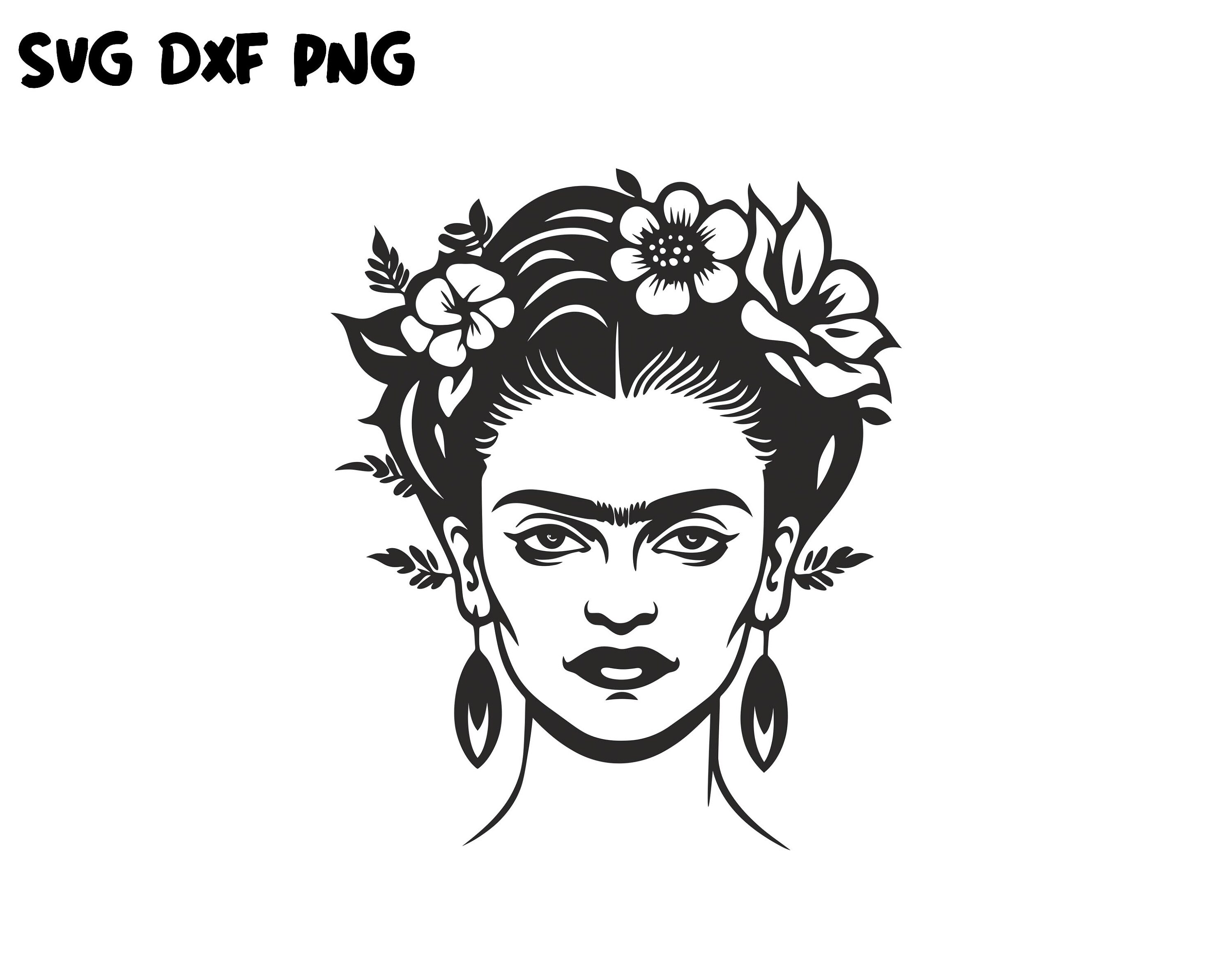 Frida Kahlo SVG, Frida Kahlo Silhouette, Svg Cut File Frida Kahlo ...