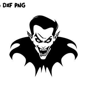 Dracula SVG, Dracula Cut File, Dracula DXF, Dracula PNG, Dracula Clipart, Dracula Silhouette, Dracula Cricut File svg Cut File for Halloween
