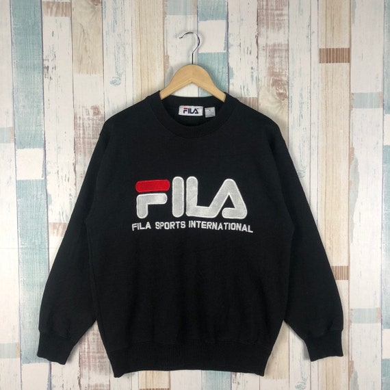 Vintage Fila Embroidery Big Logo Sweatshirt