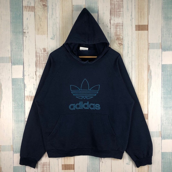 Vintage Adidas Embroidery Big Logo Hoodie
