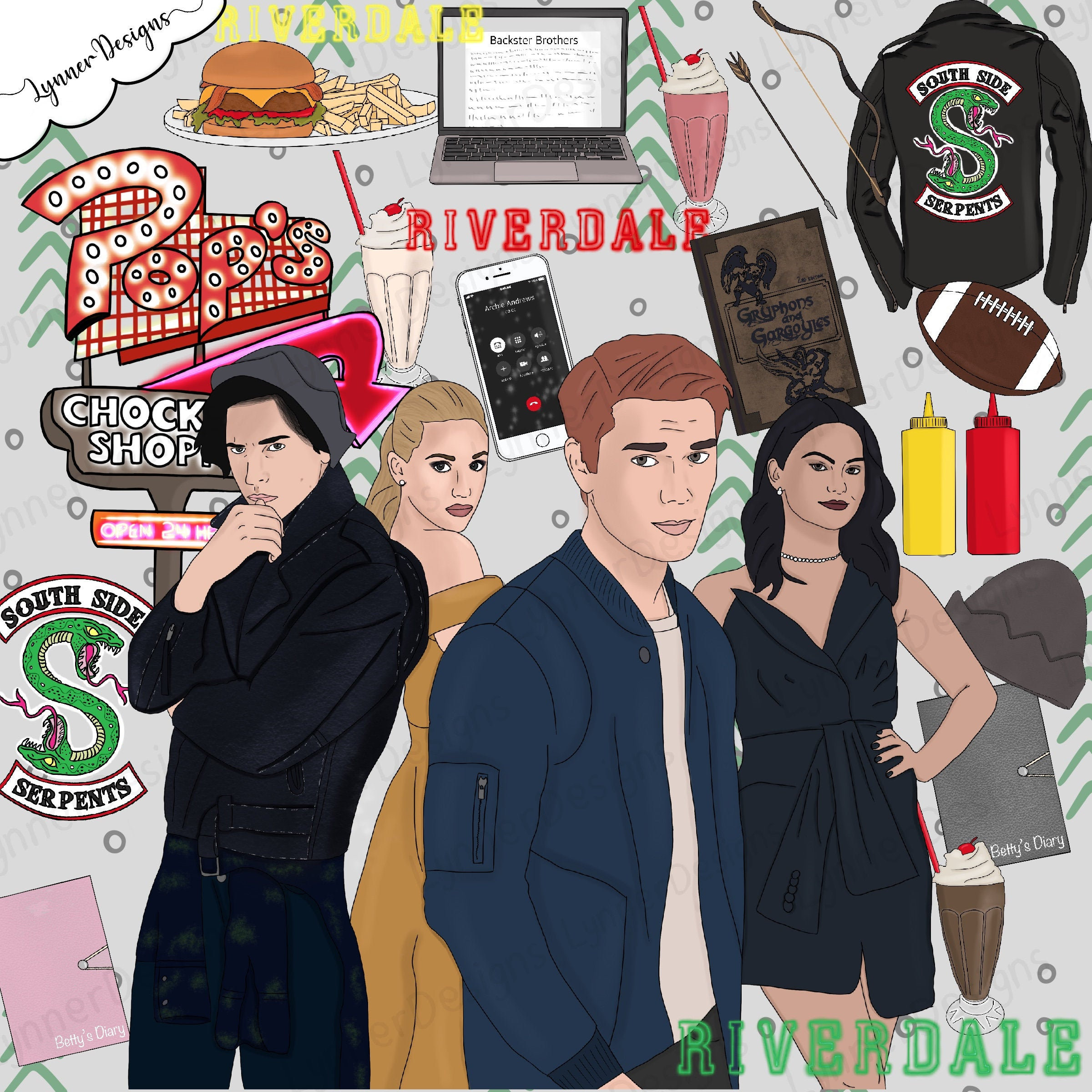 Riverdale Clipart Digital Graphics Instant Download | Etsy