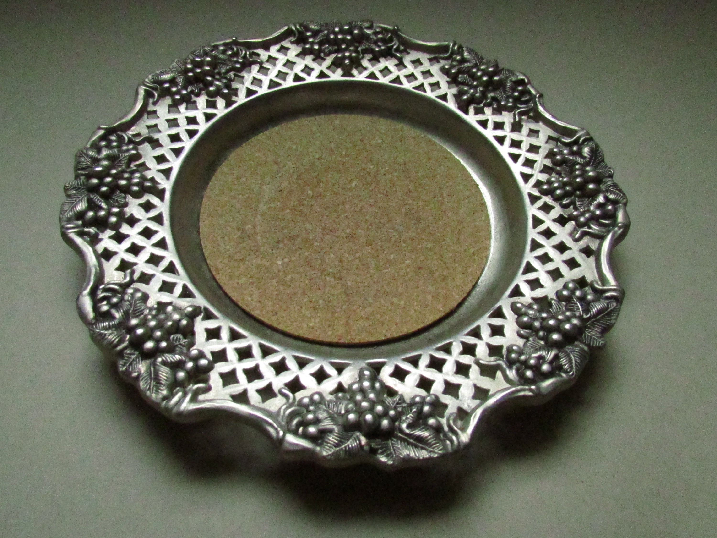 Wine & Beer Storage Vintage Silver Plated Bottle Coaster Wine Bottle