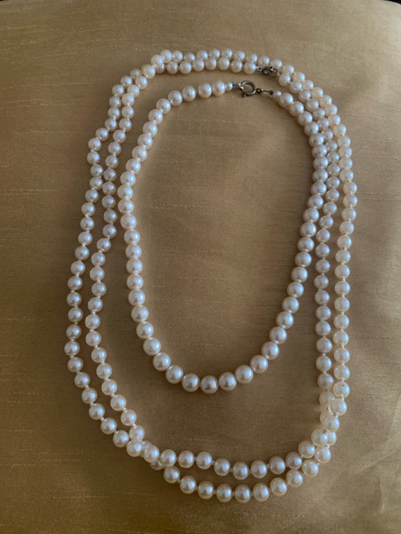 VINTAGE 2 set long 50 inch NECKLACE beads and 20 i
