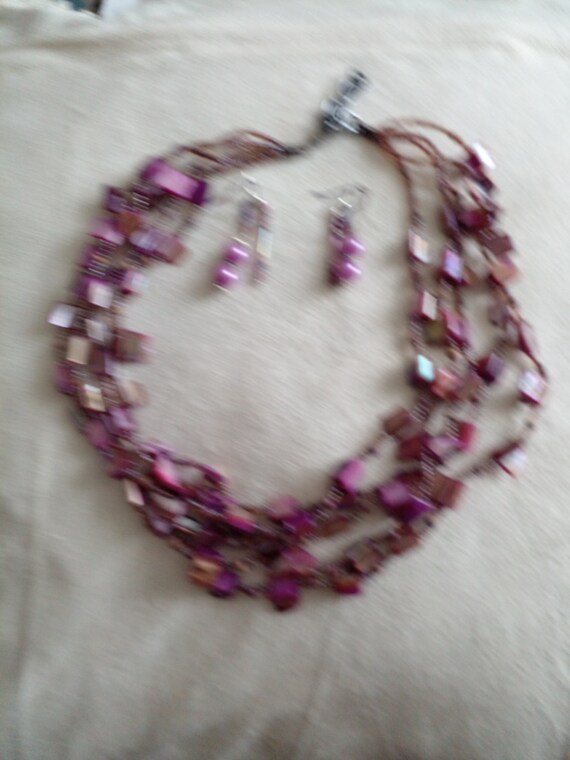 shell bead  glass bead art deco style  hippy boho… - image 4
