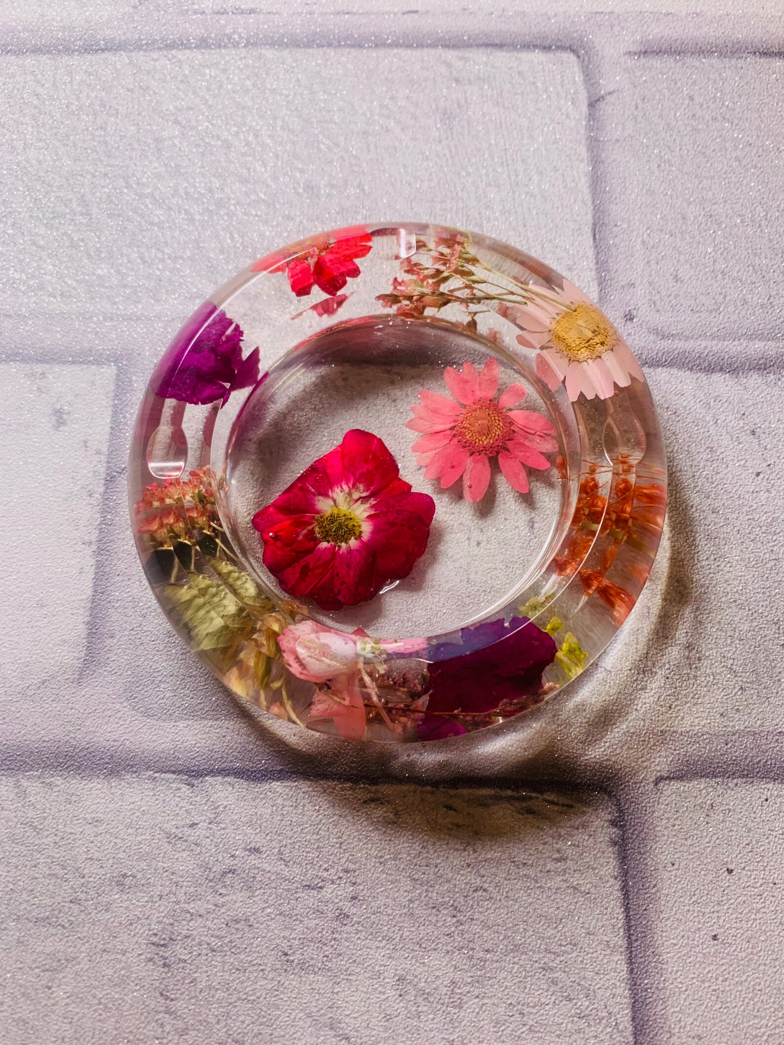 Floral Ashtray / Resin Ashtray / Gifts For Her / Trinket Dish Etsy