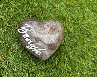 Personalized Pet Memorial Paperweight: Ashes & Fur Keepsake