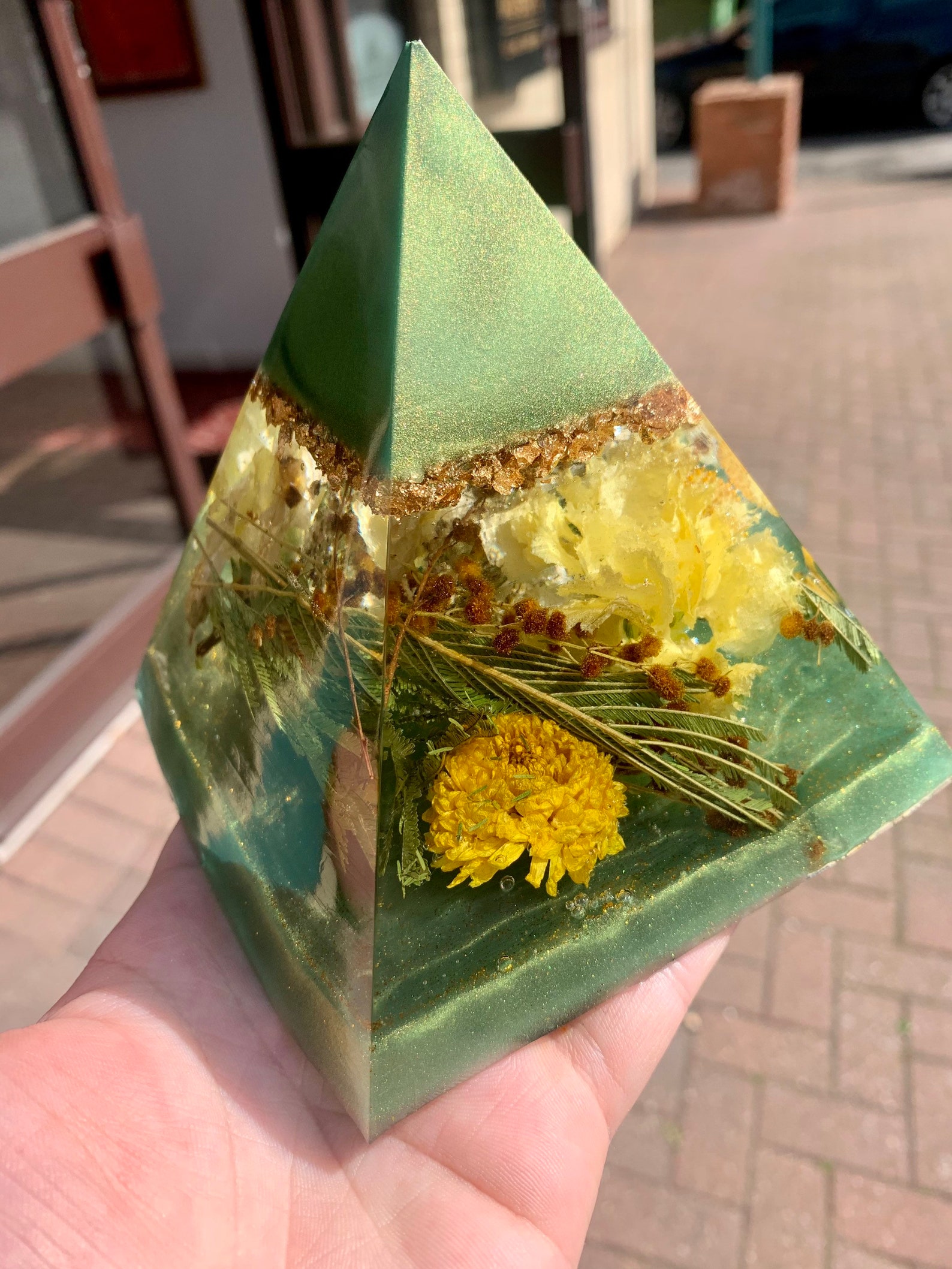 Cremation Ashes Keepsake Resin Pyramid / Pet Ashes / Resin Etsy UK