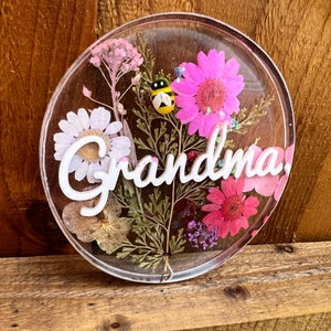 Personalised Grandma Gift / Mothers Day Gifts / Nanny Gift / Nan Gift / Floral Coaster / Personalised Coaster / Personalised Gifts