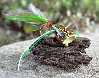 手彫りバルサ材フロッグポッパーフライ：オオクチバス釣り - Etsy 日本