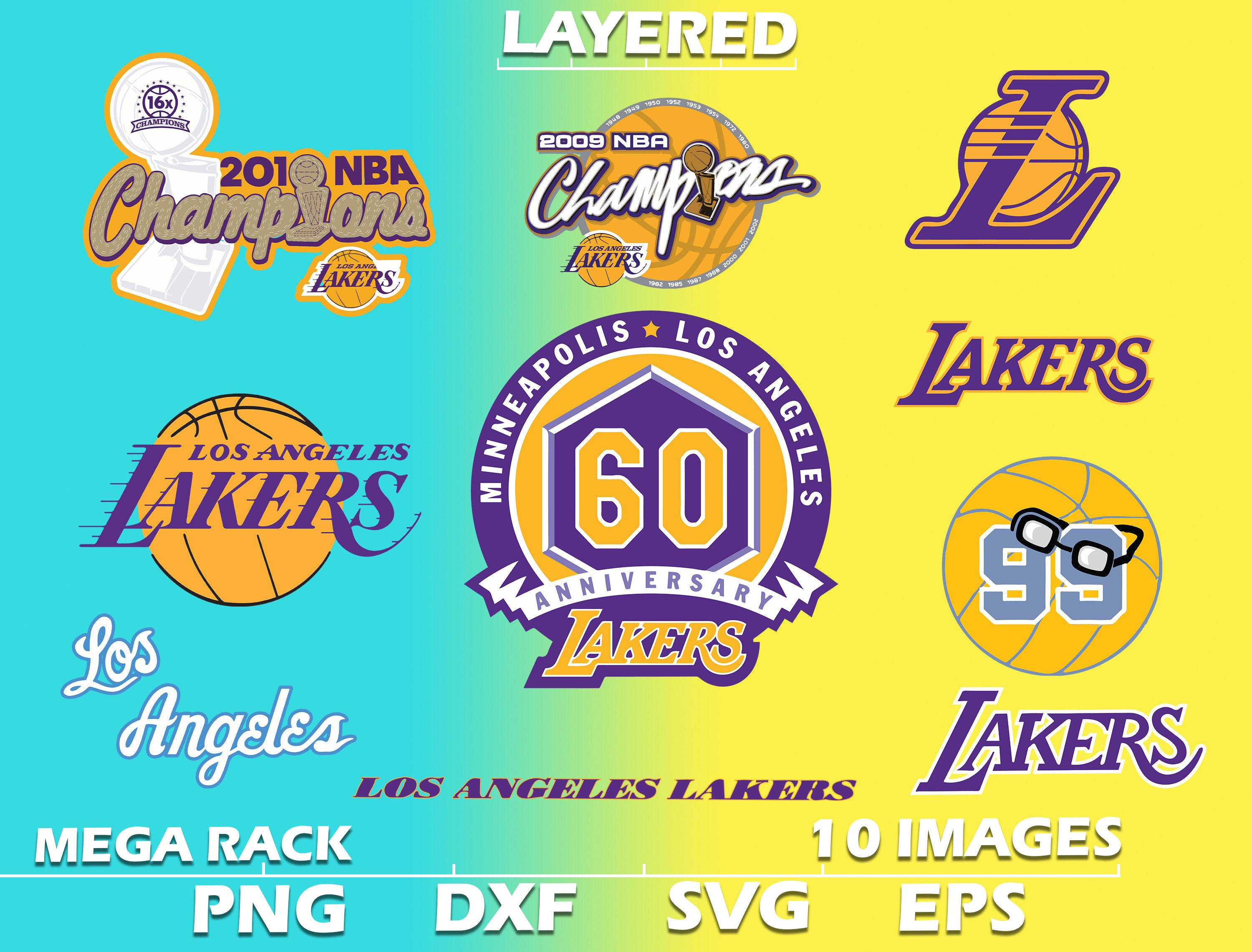 NBA Los Angeles Lakers Svg Logo NBA Football SVG cut file | Etsy