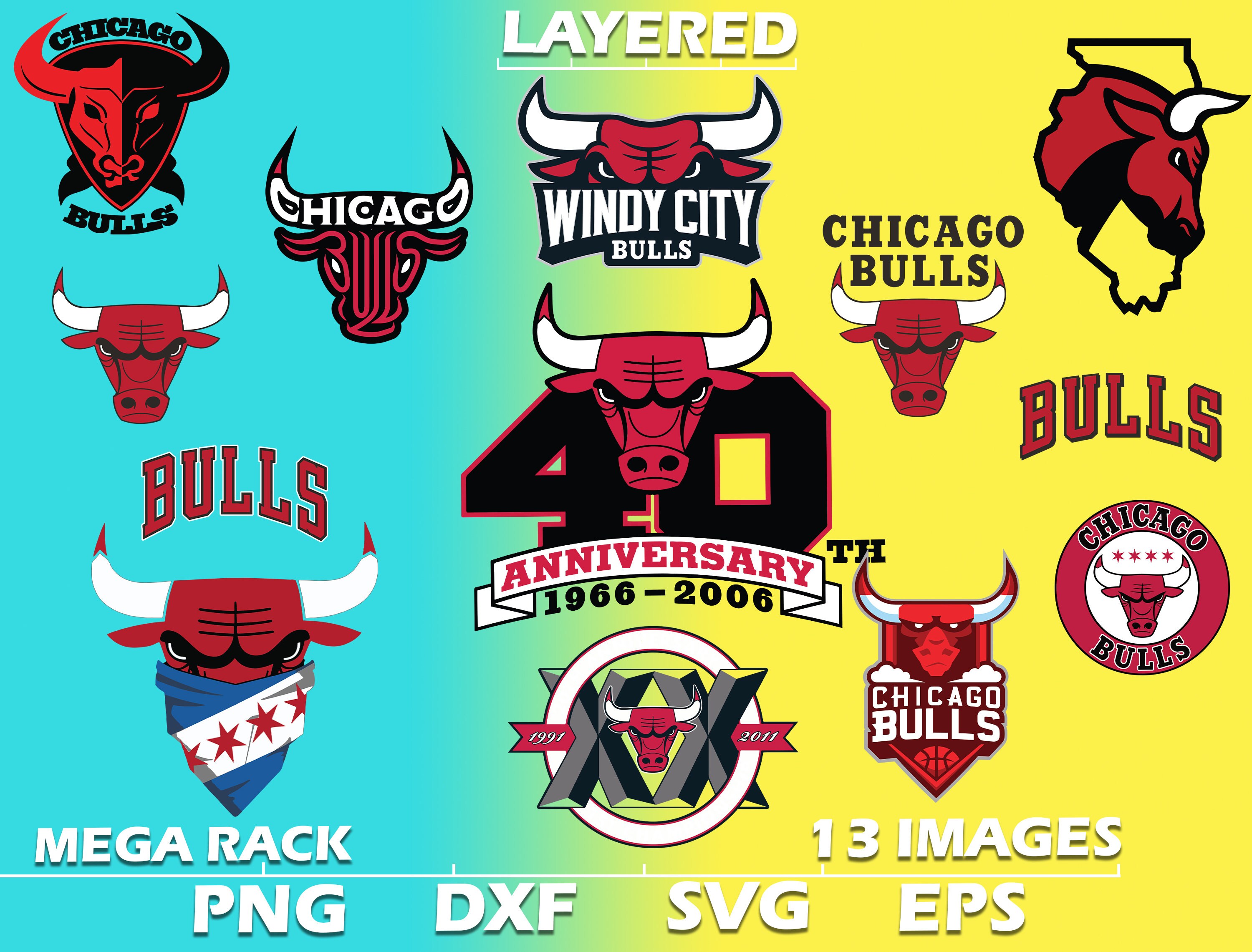 NBA Chicago Bulls Svg Logo NBA Football SVG cut file for Etsy