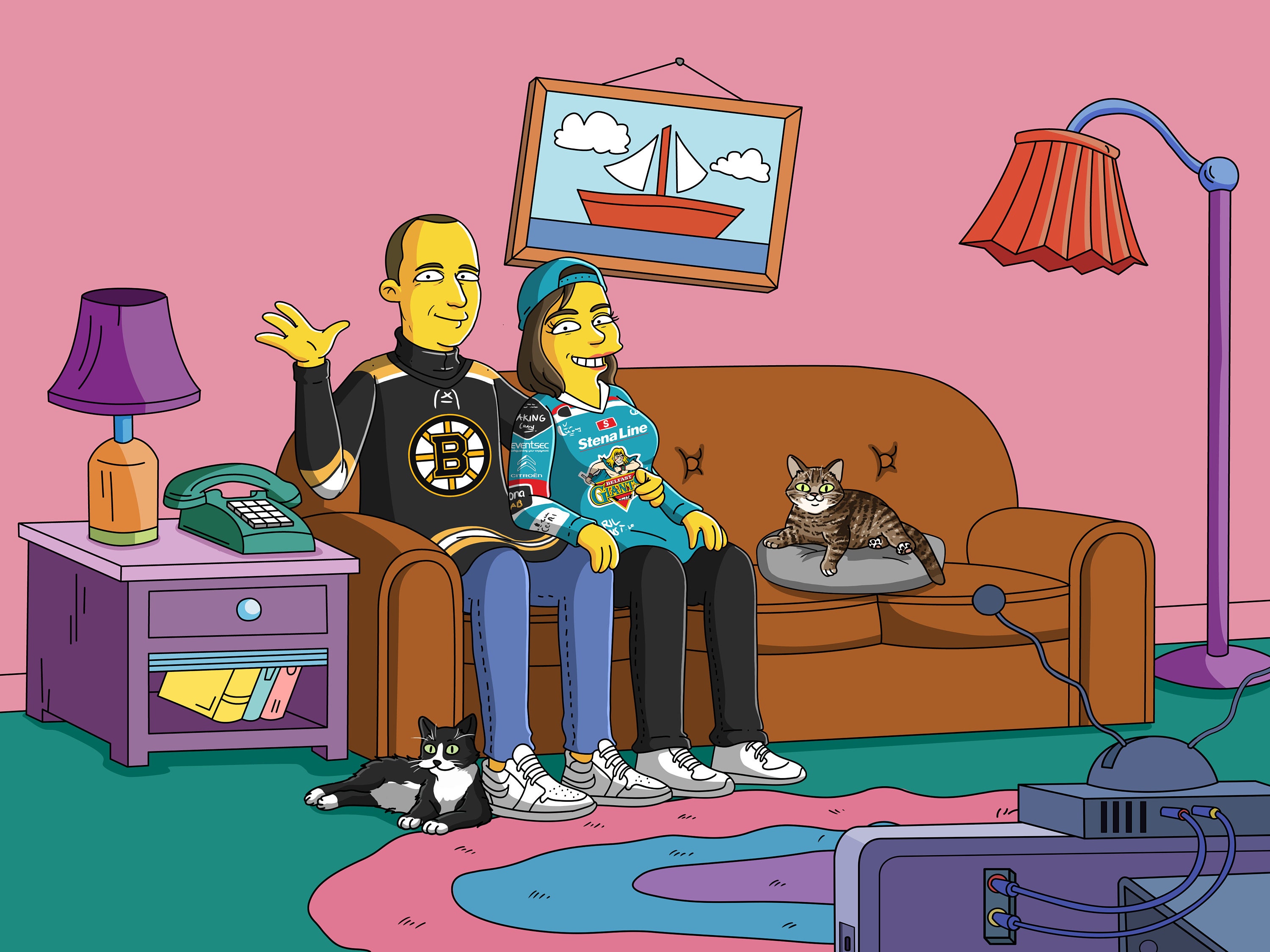 Custom Yellow Characters Personalized Art Yellow People Etsy UK