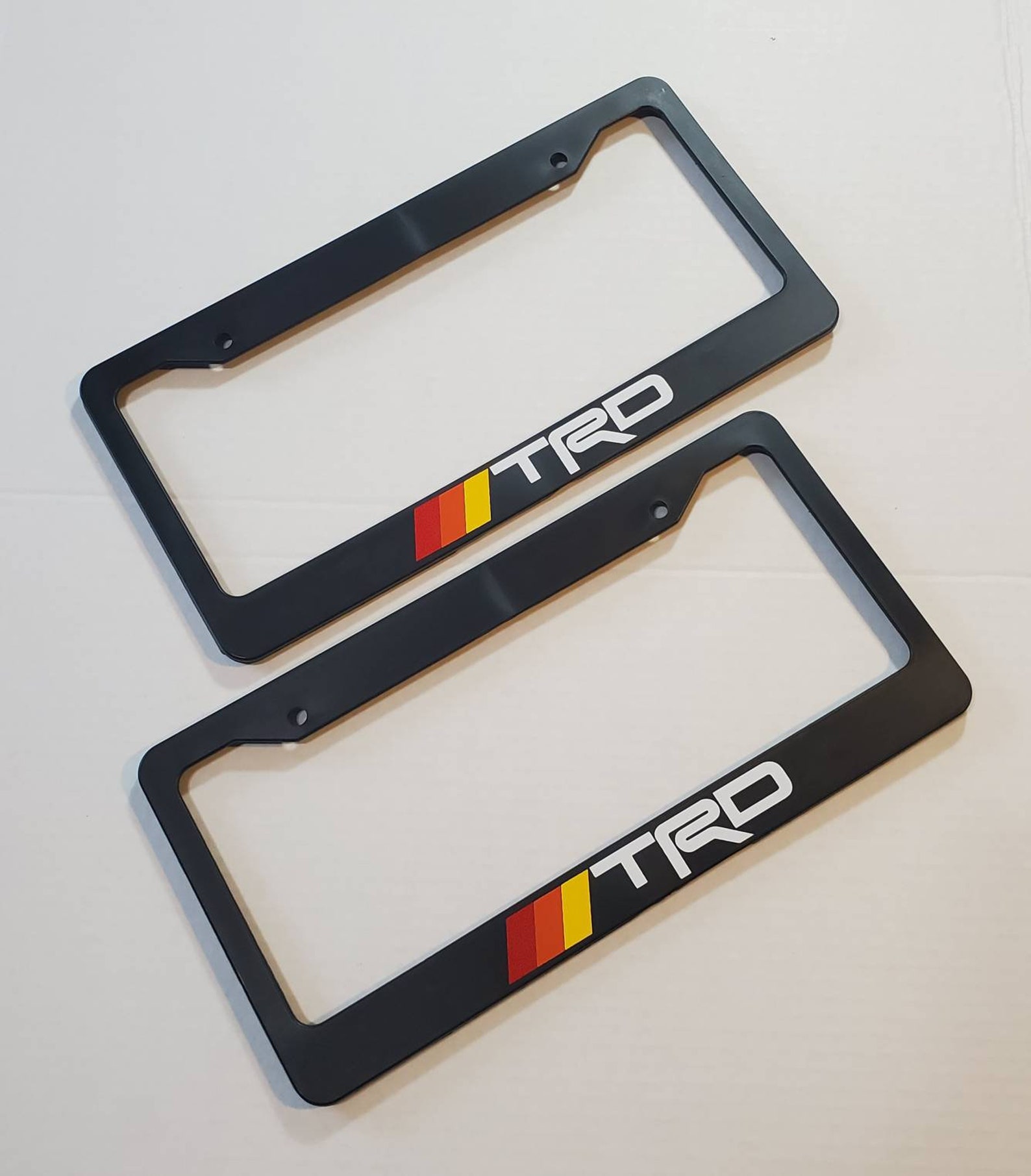 Toyota Retro Style TRD Tri Color Jdm License Plate Frames Etsy