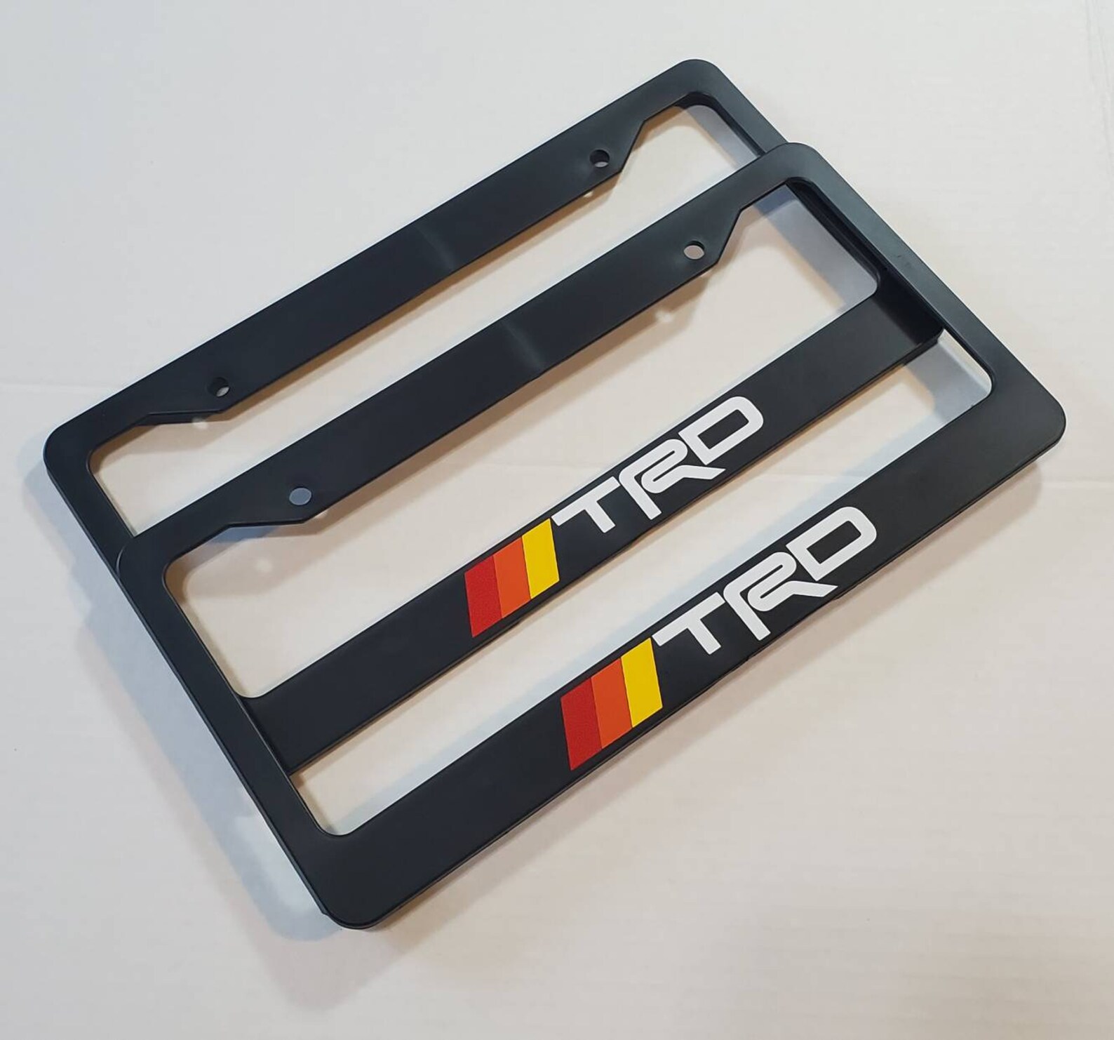Toyota Retro Style TRD Tri Color Jdm License Plate Frames Etsy