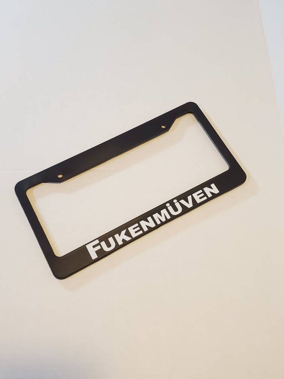 Fukenmuven license plate frame JDM Euro Drift Mazda illest Etsy