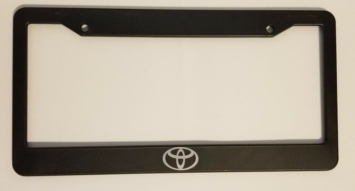 Toyota logo license plate frame silver logo jdm corolla mr2 Etsy