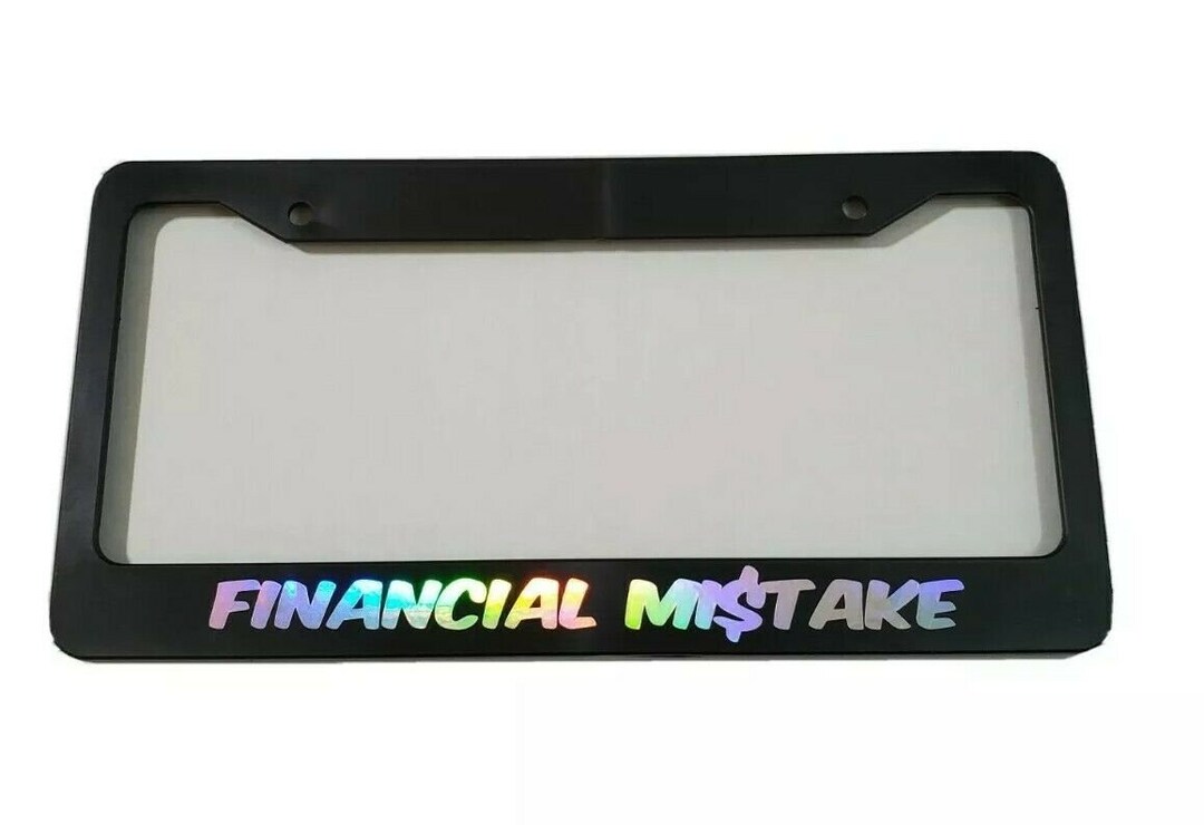 Financial Mistake Lowered Jdm Funny Low Slow License Plate Etsy