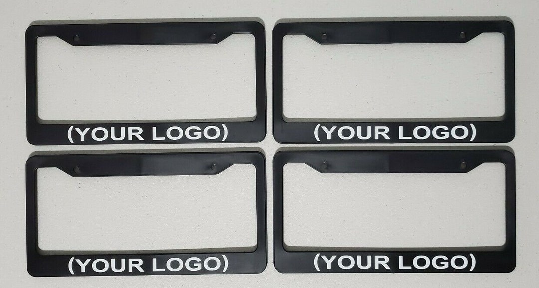 Custom Logo License Plate Frames Lot of 4 Four Made in the Usa Etsy
