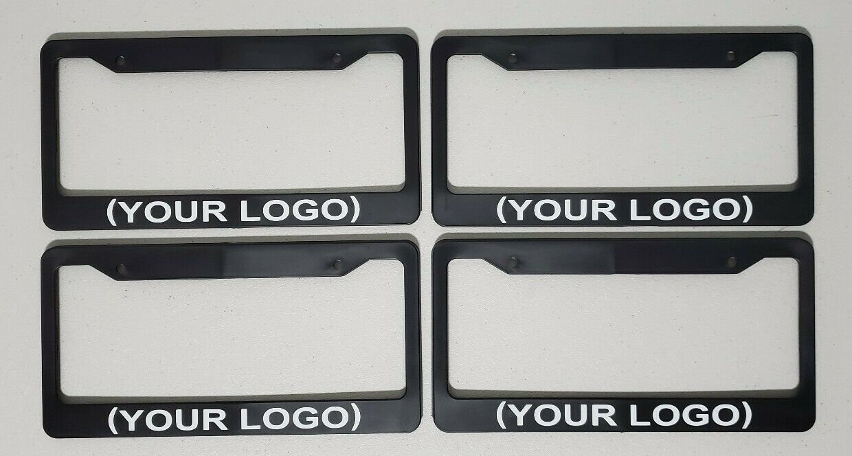 Custom logo license plate frames lot of 4 four made in the usa Etsy