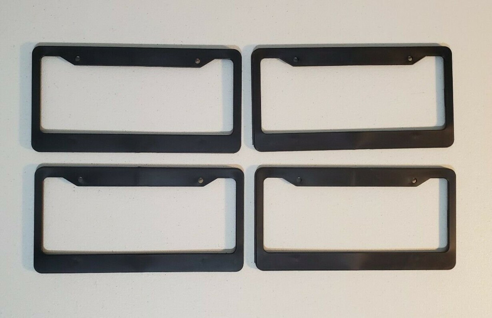 4 license plate frames blanks plain black bulk lot of 4 four Etsy