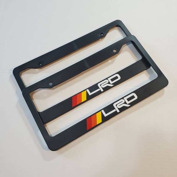 Lexus LRD retro style TRD  tri color jdm license plate frames lx gx rx is gs  land cruiser tacoma prado