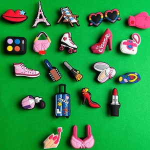 Barbie Shoe Charms,pink Girl Croc Charms, Lovely Charms for Barbie