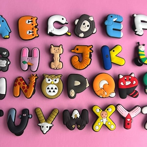 Soft Rubber Letters Shoe Decoration Buckle Accessories Jibbitz For