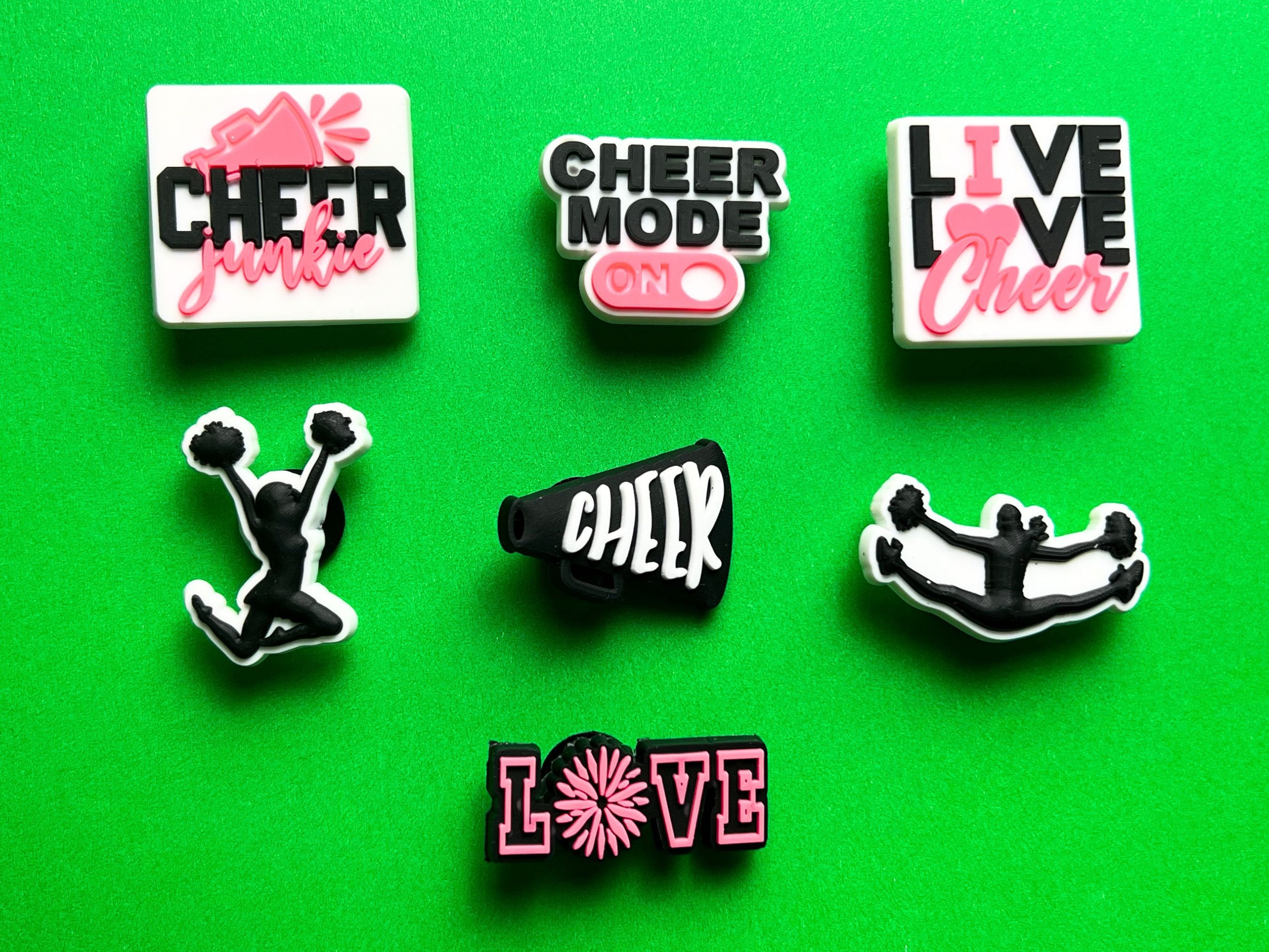📣 Cheer on in style with Reigning Accessories' $1 Cheerleading Croc C, Croc Charms