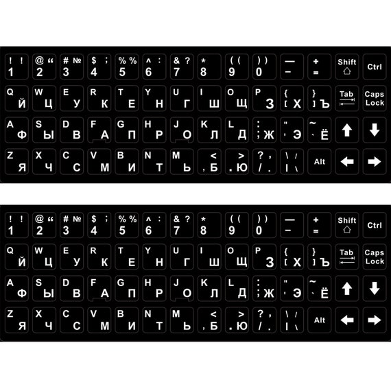 Keyboard 33. Russian Russian Letters In English Keyboard