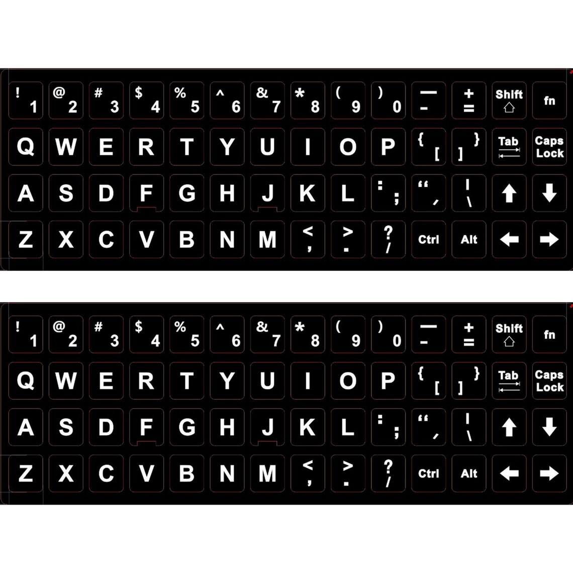 2PCS English Keyboard Sticker Waterproof Replacement Computer Etsy