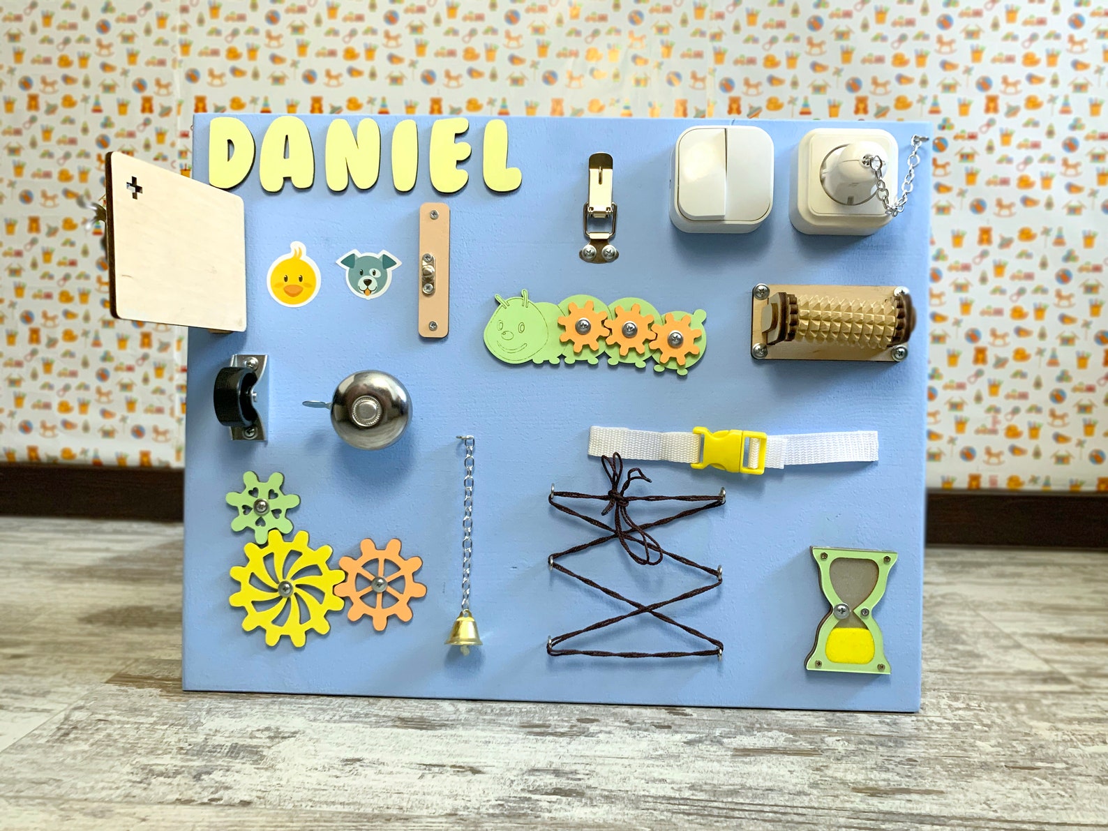 Toddler Busy Board 1 year Old 6080 Sensory board Activity Etsy