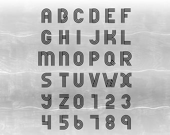 Download Retro Number Svg Etsy