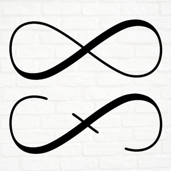 Symbole Infini SVG, PNG, DXF, eps, Signe Infini à personnaliser, motif vectoriel, Cricut, graphique vectoriel