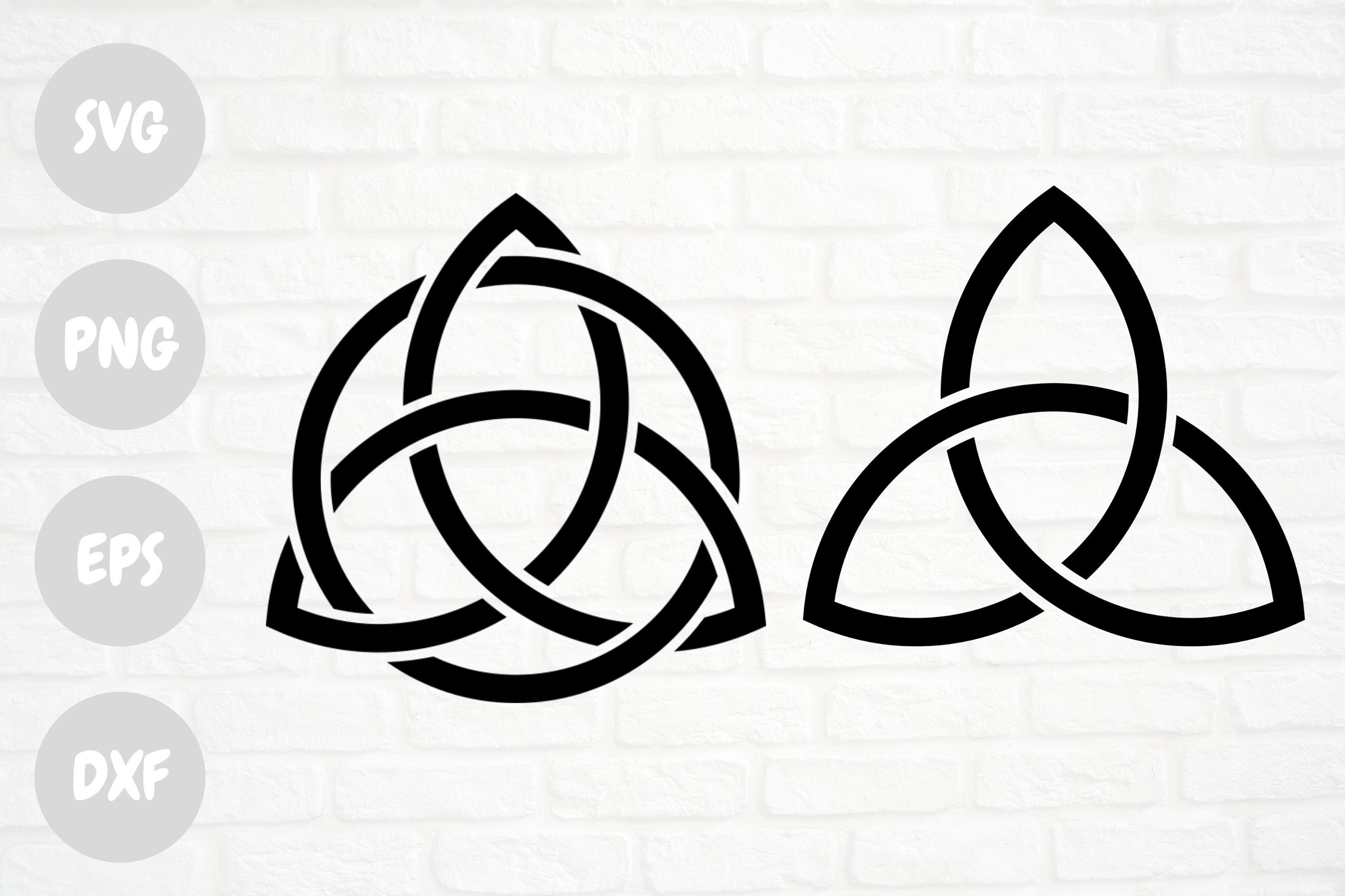 Celtic Knot Interlaced Triquetra SVG Celtic Knot Interlaced Etsy