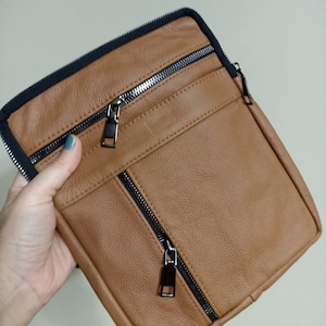 Unisex Leather Bag, Genuine Leather Bag, Leather Shoulder Bag, Gift For Her, Leather Cross Strap Bag, Men Leather Bag, Leather Crossbody Bag