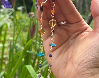 Rainbow Pride Crystal Mix Hoop